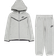 Nike Kid's Sportswear Tech Fleece Jacket & Pants Set - Dark Grey Heather (86H052-042)