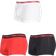 Hugo Boss Boxer Trunks 3-pack - Black/White/Red