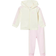 adidas Baby's Essentials Full-Zip Hooded Jogger Set - Ivory/Clear Pink