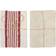 Classic Textiles Lukas Kökshandduk Beige, Röd (60x40cm)