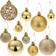 tectake Decoration Balls Gold Julgranspynt 6cm 100st