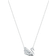 Swarovski Dancing Swan Necklace - Silver/Transparent