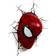 3DLightFX Spider Man Mask 3D Deco with Crack Sticker Vägglampa