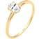 Elli Understated Engagement Ring - Gold/Topaz