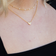 ByBiehl Just Love Heart Necklace - Gold/Transparent