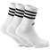 adidas 3-Stripes Cushioned Crew Socks 3-pack - White/Black