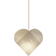 Le Klint Heart Small White Pendellampa 37cm