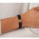 Emporio Armani Leather Strap Bracelet - Gold/Black