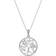 Pandora Family Tree Necklace - Silver/Transparent