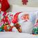 Fusion Christmas Santa & Snowy Påslakan Röd, Multifärgad (200x140cm)