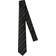 Saint Laurent Silk Jacquard Tie - Black/Ivory
