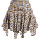 Shein Mod Plaid Print Ruffle Hem A-Line Skirt