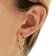 Gemondo Modern Glam Hoop Earrings - Gold/Topaz