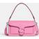 Coach Women's Polished Pebble Leather Covered C Closure Tabby Shoulder Bag 26 Vivid Pink