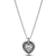 Pandora Heart Halo Pendant Necklace - Silver/Transparent