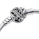 Pandora Disney Tinker Bell Clasp Moments Snake Chain Bracelet - Silver/Transparent
