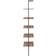 vidaXL Ladder Dark Brown/Black Steghylla 185cm