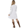 Vila Long Sleeve Knee Length Dress - Optical Snow