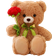 Kawaii Teddy Bear Sunflower Rose 40cm