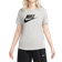 Nike Women's Sportswear Essentials Logo T-Shirt - Dark Grey Heather/White