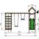 Nordic Play Playtower Jungle Gym Patio with 2 Climb Module 200 & Slide