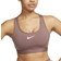 Nike Women's Swoosh Medium Support Padded Sports Bra - Smokey Mauve/White