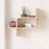 Umbra Montage Light Walnut Wall Shelf 47cm