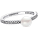 Pandora Treated Pavé Ring - Silver/Pearl/Transparent