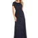 Adrianna Papell Sequin Scoop Back Maxi Dress - Navy