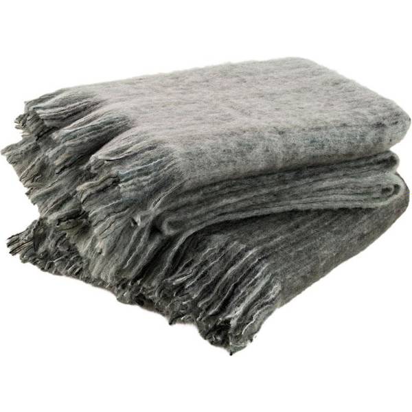 Borganäs Allegany Ornamental Plaid Blankets Grey (170x130cm)