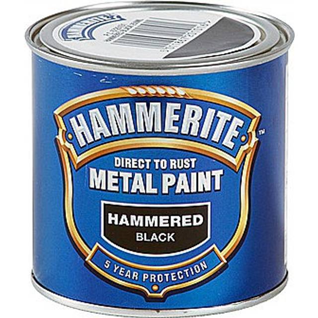 Hammerite Direct to Rust Hammered Effect Metallfärger Black 0.25L