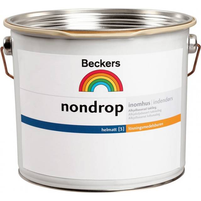 Beckers Nondrop Takfärger, Väggfärger Vit 3L