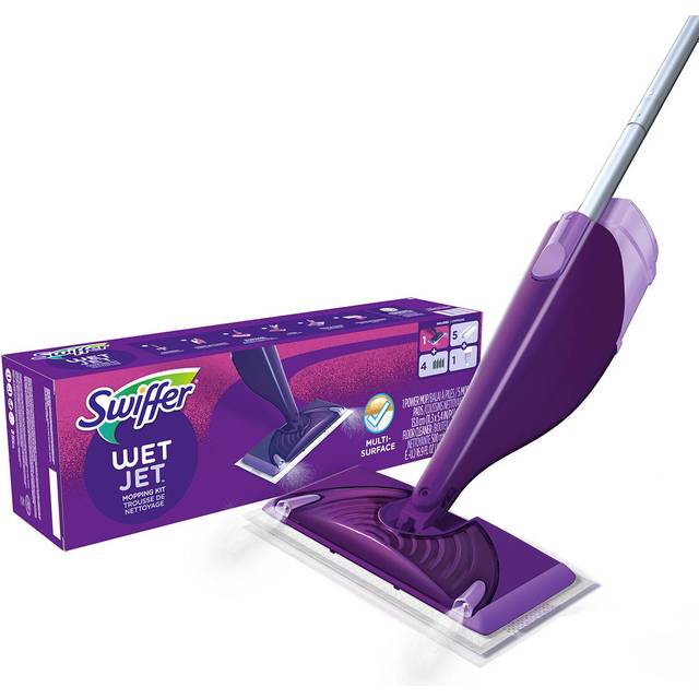 Swiffer WetJet Mop Starter Kit 1 Spray Mop, 5 Mopping Pads, 1