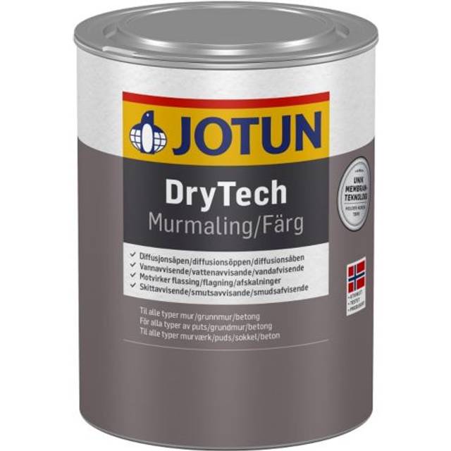 Jotun DryTech Masonry Betongfärger Vit 0.75L • Se priser (1 butiker)