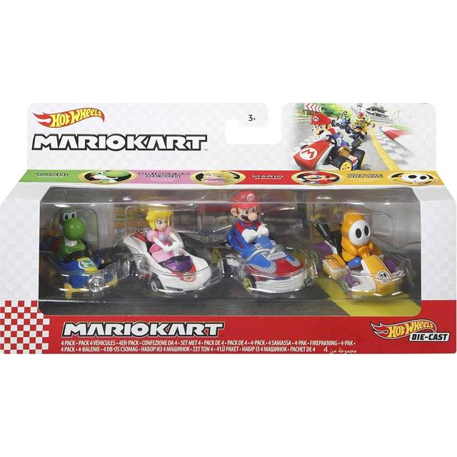 Hot Wheels Mario Kart 2024 Mix 1 Vehicle 4-Pack Case of 3
