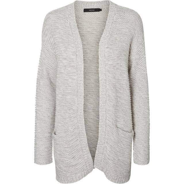 Vero Moda - Melange Pris Cardigan • Knitted Grey/Light Long » Grey