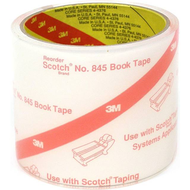  MMM84596  Scotch Book Tape - Clear - 4 x 540
