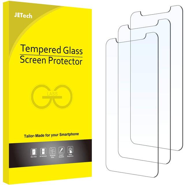 JeTech Tempered Glass Screen Protector for iPhone 12/12 Pro 3-Pack • Pris »