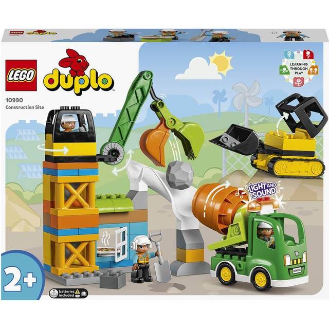 LEGO Duplo Truck And Excavator With, Crawler, Car, Drift Car 2-5