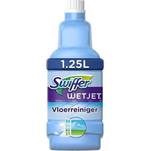 Swiffer WetJet Multi-Purpose and Hardwood Liquid Floor Cleaner Solution  Refill, with Gain Scent 42.26 Fl Oz (Pack of 2) (Package May Vary)