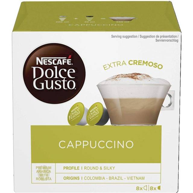 Nescafé Dolce Gusto Cappuccino 200g 16st • Priser »
