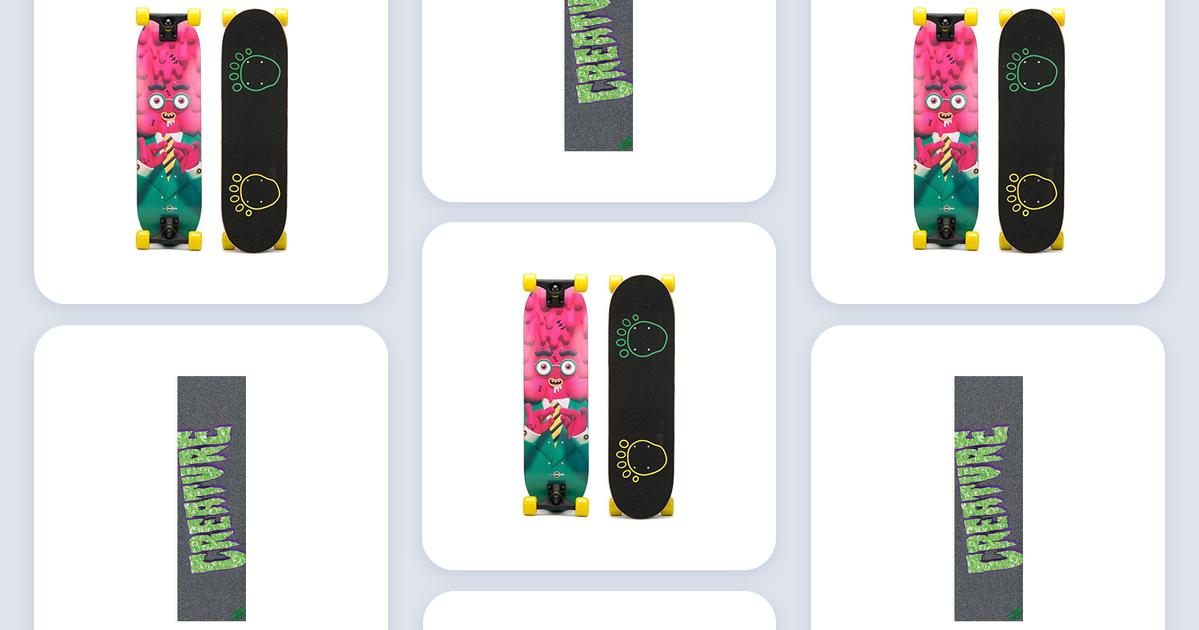 33.1x9.1inch Sport Outdoor Colored Skateboard Grip Tape Heavy Metal Inspired Skull Design On Print Waterproof Longboard Sticker for Dancing Board Double Rocker Board Deck 1 Sheet