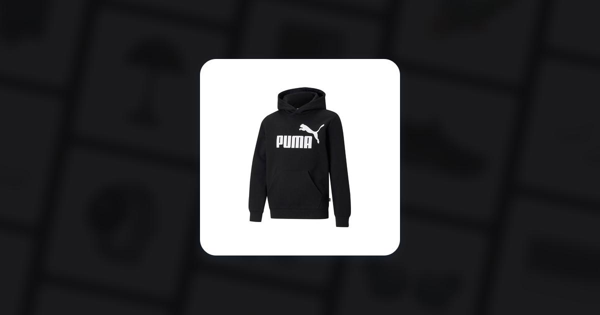 Puma Essentials Big Logo Youth Hoodie - Puma Black (586965-01) • Pris »